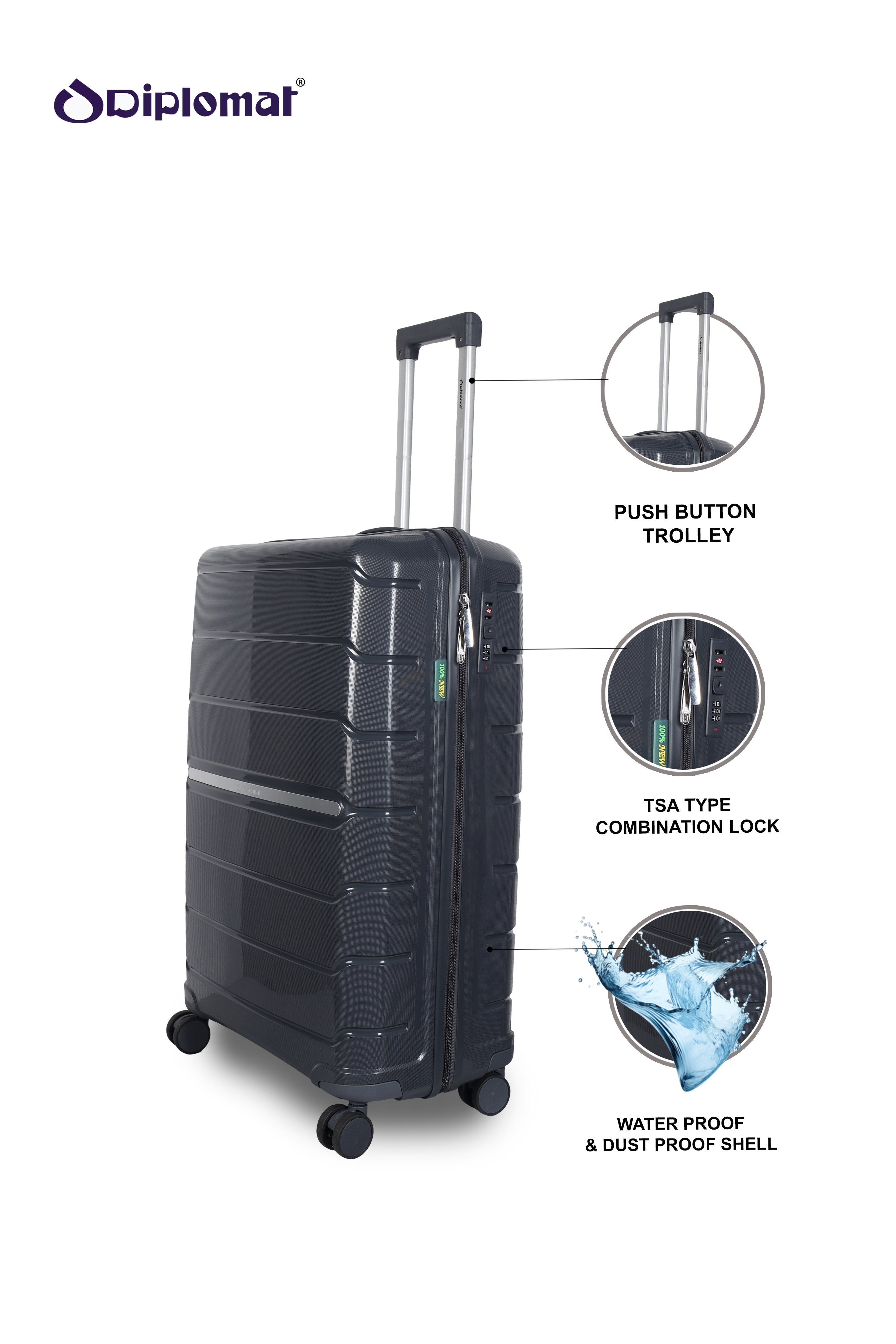 TOKYO | LARGE - Dark Grey